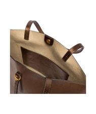 GIANNI CHIARINI EGLE Geantă de cumpărături din piele prăjit - Genți femei - 5