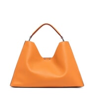 GIANNI CHIARINI AURORA Geanta de mana din piele cu husa flacără portocalie-nisip - Genți femei - 4