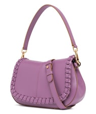 GIANNI CHIARINI HELENA ROUND Geanta din piele cu clapa argile violet - Genți femei - 2
