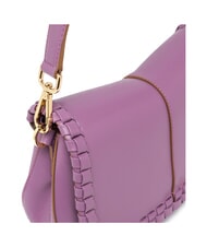 GIANNI CHIARINI HELENA ROUND Geanta din piele cu clapa argile violet - Genți femei - 4