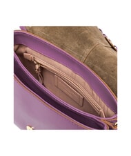 GIANNI CHIARINI HELENA ROUND Geanta din piele cu clapa argile violet - Genți femei - 5