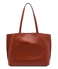 GIANNI CHIARINI EGLE Geantă de cumpărături din piele roșu cărămiziu - Genți femei - 3