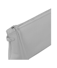 GIANNI CHIARINI HERMY Geantă de umăr din piele cu curea de m&acirc;nă castor de cretă de gheață - Genți femei - 4