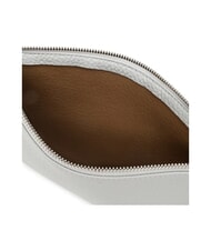 GIANNI CHIARINI HERMY Geantă de umăr din piele cu curea de m&acirc;nă castor de cretă de gheață - Genți femei - 5