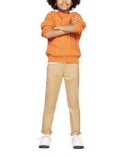 TOMMY HILFIGER TH KIDS Pulover din bumbac pentru bebeluși tunet portocaliu - Pulovere pentru copii - 2