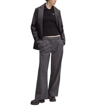 TOMMY HILFIGER TH JEANS Cămașă cu m&acirc;necă lungă negru - Pulovere pentru femei - 5