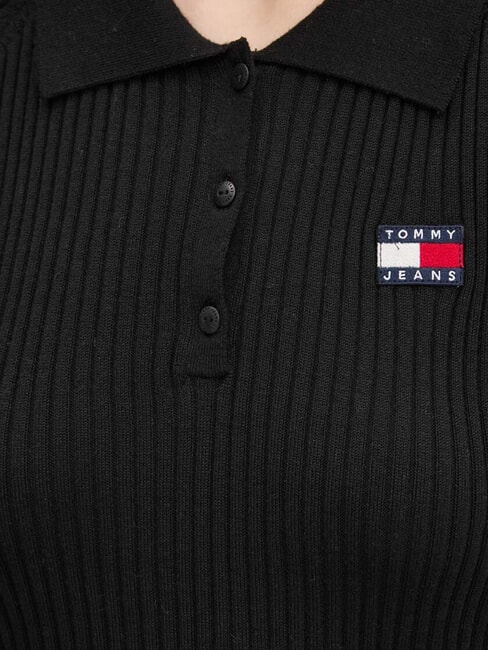 TH JEANS Cămașă cu m&acirc;necă lungă negru - Pulovere pentru femei