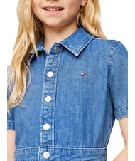 TOMMY HILFIGER TH Rochie din denim cu m&acirc;necă scurtă pentru fete denim ușor - Rochițe pentru fetițe - 3