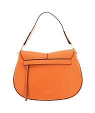 GIANNI CHIARINI HELENA ROUND Geantă din piele cu curea de umăr din fr&acirc;nghie portocaliu flacără - Genți femei - 3
