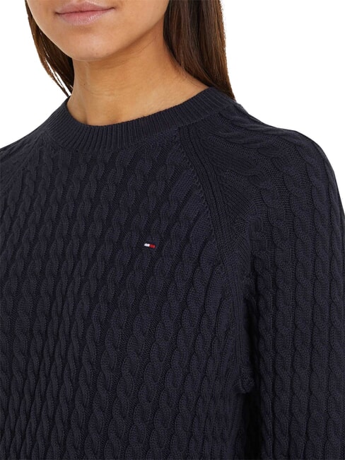 TH Pulover cu guler rotund din bumbac cerul deșertului - Pulovere pentru femei