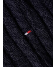 TOMMY HILFIGER TH Pulover cu guler rotund din bumbac cerul deșertului - Pulovere pentru femei - 5