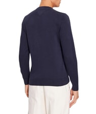 TOMMY HILFIGER TH FLAG Pulover cu guler rotund din bumbac cerul deșertului - Pulovere pentru bărbați - 2