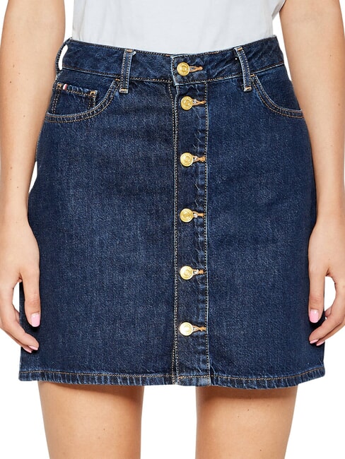 TH Fustă scurtă din denim cleric - Fuste pentru femei