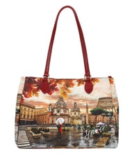 YNOT YESBAG Geantă de umăr M Roma plouă - Genți femei - 2