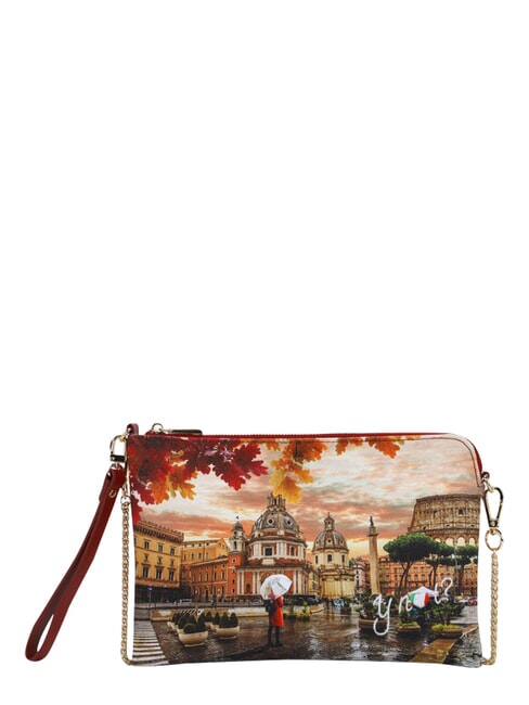 YESBAG Geantă tip clutch plată cu manșetă Roma plouă - Genți femei