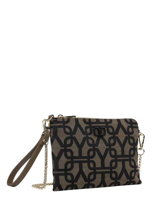 GRACE Curea de m&acirc;nă, cu curea de umăr BROWN - Genți femei