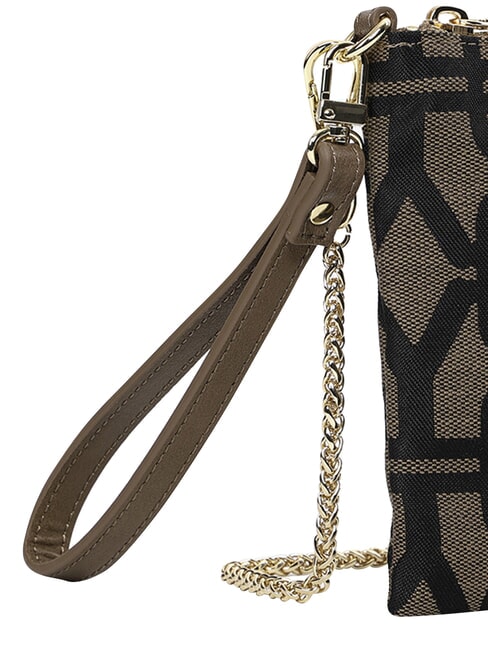 GRACE Curea de m&acirc;nă, cu curea de umăr BROWN - Genți femei