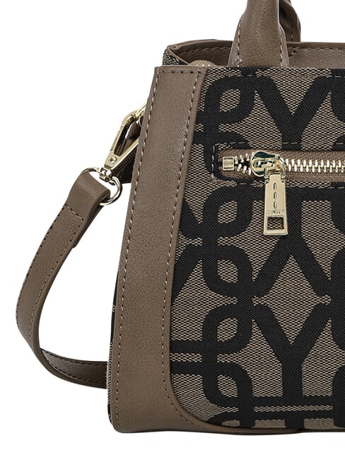 GRACE Geantă de m&acirc;nă, cu curea de umăr BROWN - Genți femei