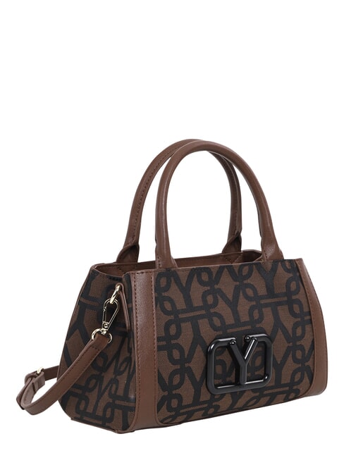 GRACE Geantă de m&acirc;nă, cu curea de umăr tutun - Genți femei