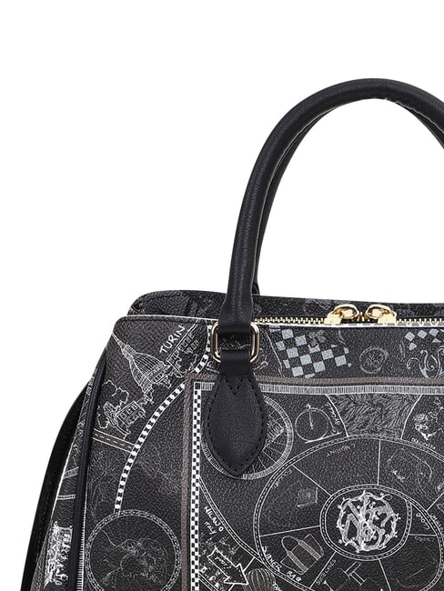 FASHIONOPOLY Geantă de m&acirc;nă BLACK - Genți femei