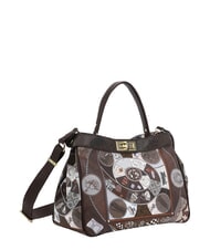 YNOT FASHIONOPOLY Geantă de m&acirc;nă cu curea de umăr ciocolată - Genți femei - 3