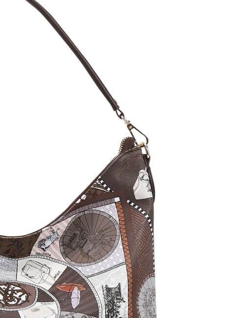 FASHIONOPOLY Geantă de umăr ciocolată - Genți femei