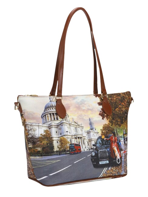 YESBAG Geantă de cumpărături de umăr medie turist londonez - Genți femei