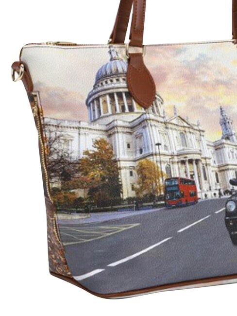 YESBAG Geantă de cumpărături de umăr medie turist londonez - Genți femei
