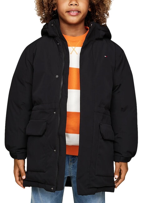 TH Jachetă cu glugă negru - Jachete pentru copii