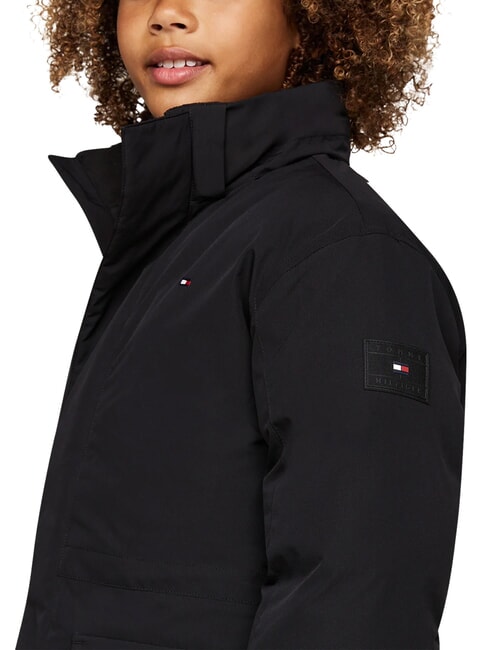 TH Jachetă cu glugă negru - Jachete pentru copii