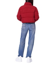 TOMMY HILFIGER TH JEANS Jachetă scurtă cu puf roșu de regată - Jachete de puf pentru femei - 2