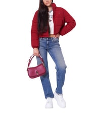 TOMMY HILFIGER TH JEANS Jachetă scurtă cu puf roșu de regată - Jachete de puf pentru femei - 4