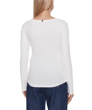 TOMMY HILFIGER TH Tricou cu m&acirc;necă lungă ecru - tricou - 3