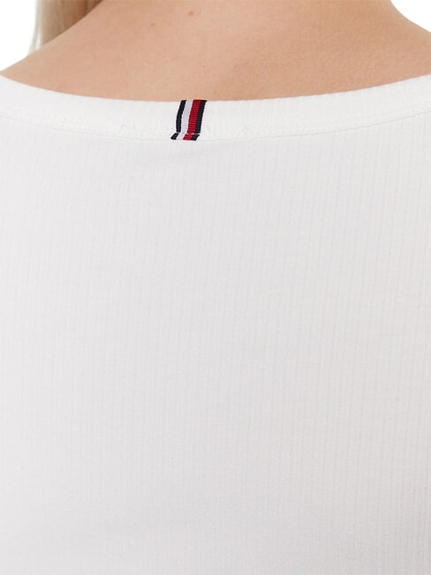 TH Tricou cu m&acirc;necă lungă ecru - tricou