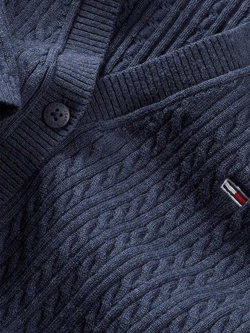 TH JEANS Cardigan cu m&acirc;necă lungă melanj bleumarin noapte &icirc;ntunecată - Pulovere pentru femei