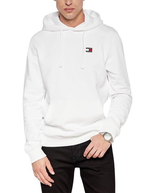 TH JEANS Hanorac din bumbac alb antic - hanorace