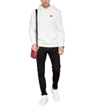 TOMMY HILFIGER TH JEANS Hanorac din bumbac alb antic - hanorace - 5
