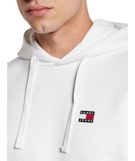 TOMMY HILFIGER TH JEANS Hanorac din bumbac alb antic - hanorace - 6