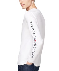 TOMMY HILFIGER TH Tricou cu m&acirc;necă lungă alb - Pulovere pentru bărbați - 6