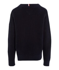 TOMMY HILFIGER TH Pulover din bumbac cu guler rotund - Pulovere pentru copii