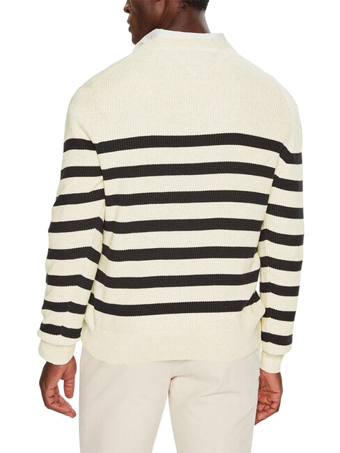 TH Pulover din bumbac cu guler rotund lapte de ovăz htr / cer deșertic - Pulovere pentru bărbați