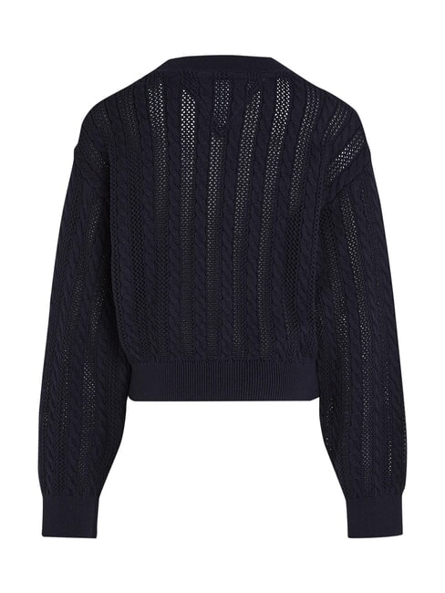 TH Pulover din bumbac cu guler rotund cerul deșertului - Pulovere pentru copii