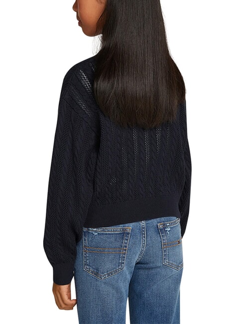 TH Pulover din bumbac cu guler rotund cerul deșertului - Pulovere pentru copii