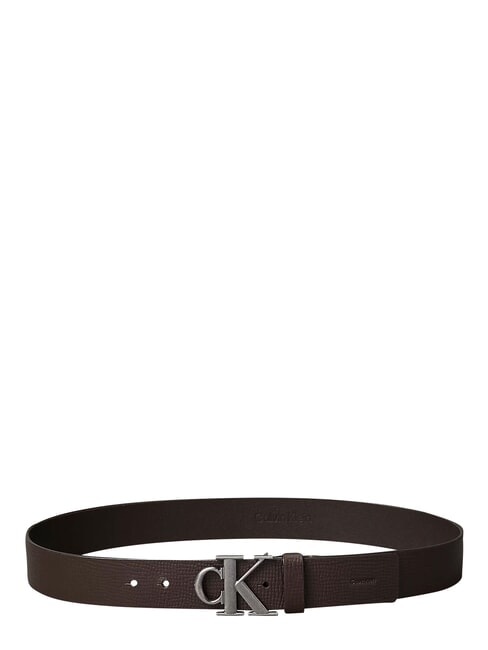 CK HARDWARE Curea de piele maro &icirc;nchis - Curele