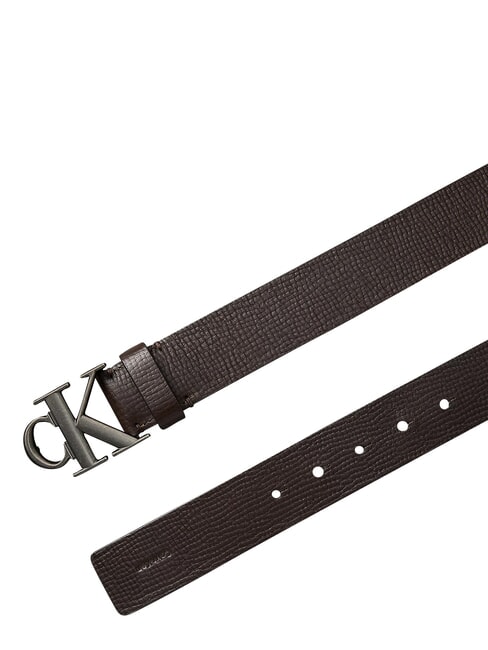 CK HARDWARE Curea de piele maro &icirc;nchis - Curele