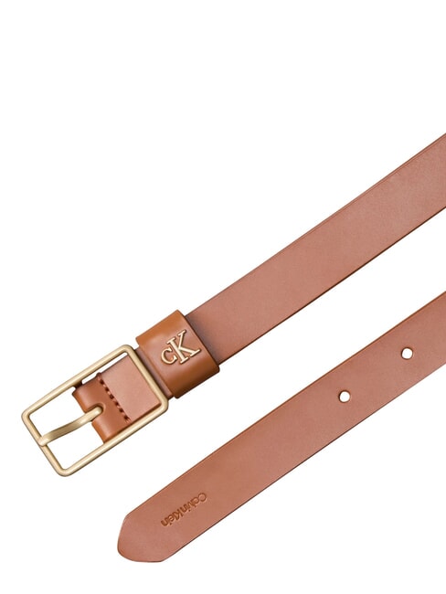 CLASSIC BUCKLE Curea de piele ulei de argan / auriu deschis antic - Curele