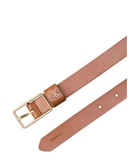 CALVIN KLEIN CLASSIC BUCKLE Curea de piele ulei de argan / auriu deschis antic - Curele - 4