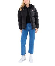 TOMMY HILFIGER TH JEANS Sacou negru - Jachete de puf pentru femei - 4