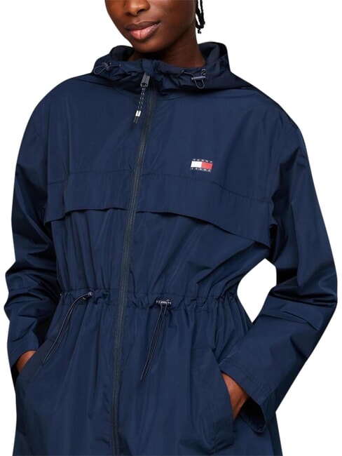 TH JEANS Jachetă lungă bleumarin noapte &icirc;ntunecată - Jachete pentru femei