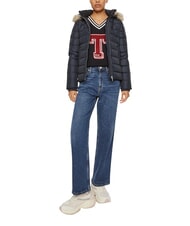 TOMMY HILFIGER TH JEANS Pilotă umplută cu puf bleumarin noapte &icirc;ntunecată - Jachete de puf pentru femei - 3